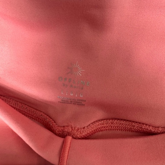 Aerie Floral Pink and Brown Athletic Shorts NWT - Picture 7 of 7